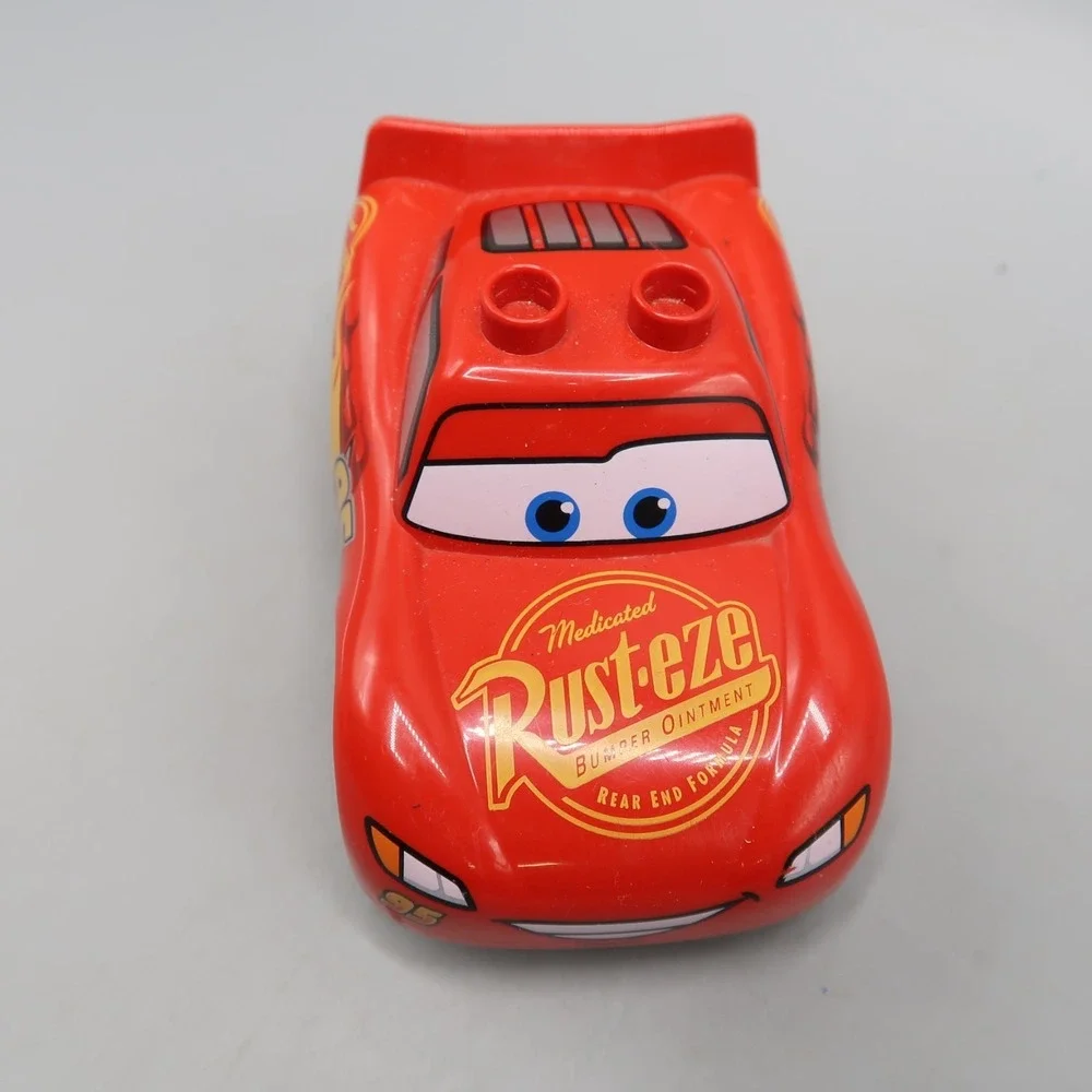 Lego DUPLO Disney Pixar Cars Lightning McQueen Figure Red Rust Eze Racer